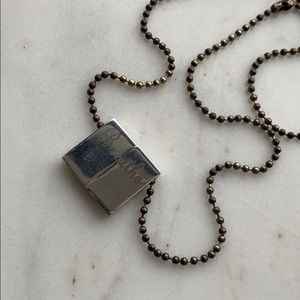 Silver “Breathe” necklace